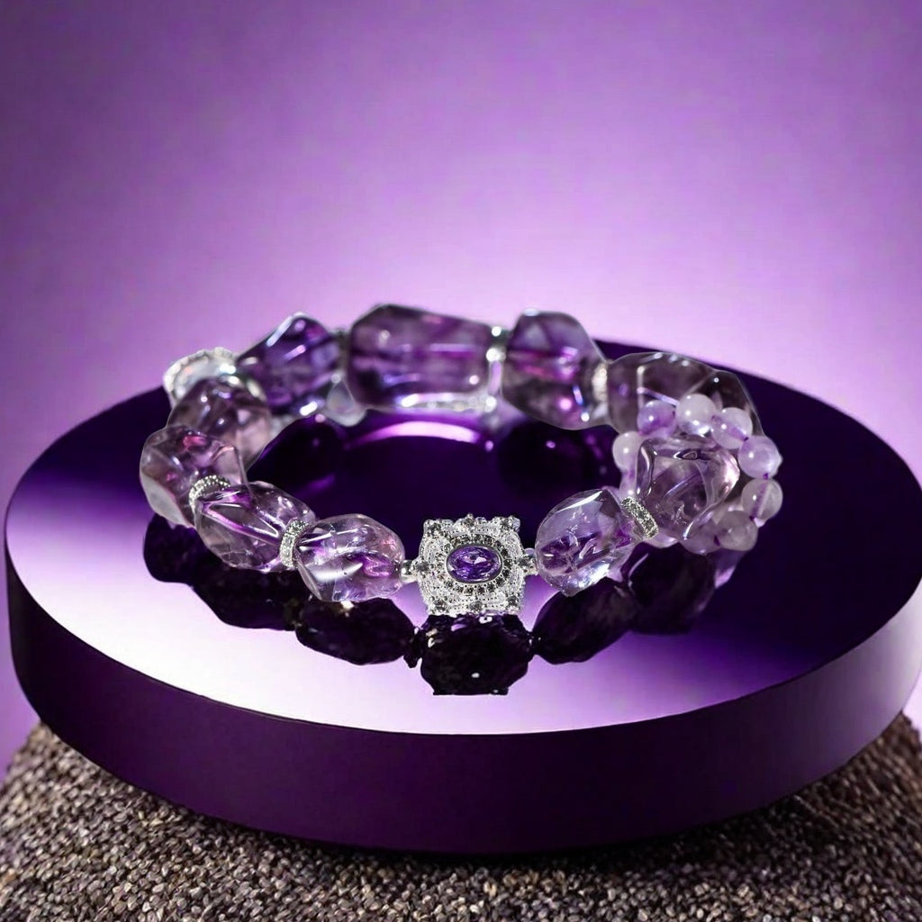 Freeform Natural Amethyst Bracelet
