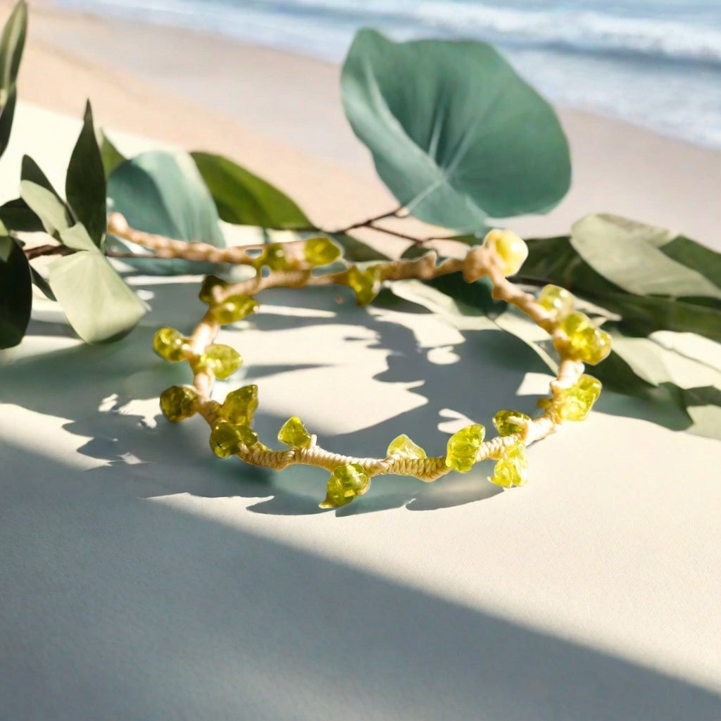 Fresh & Natural Stone Chip Woven Bracelet