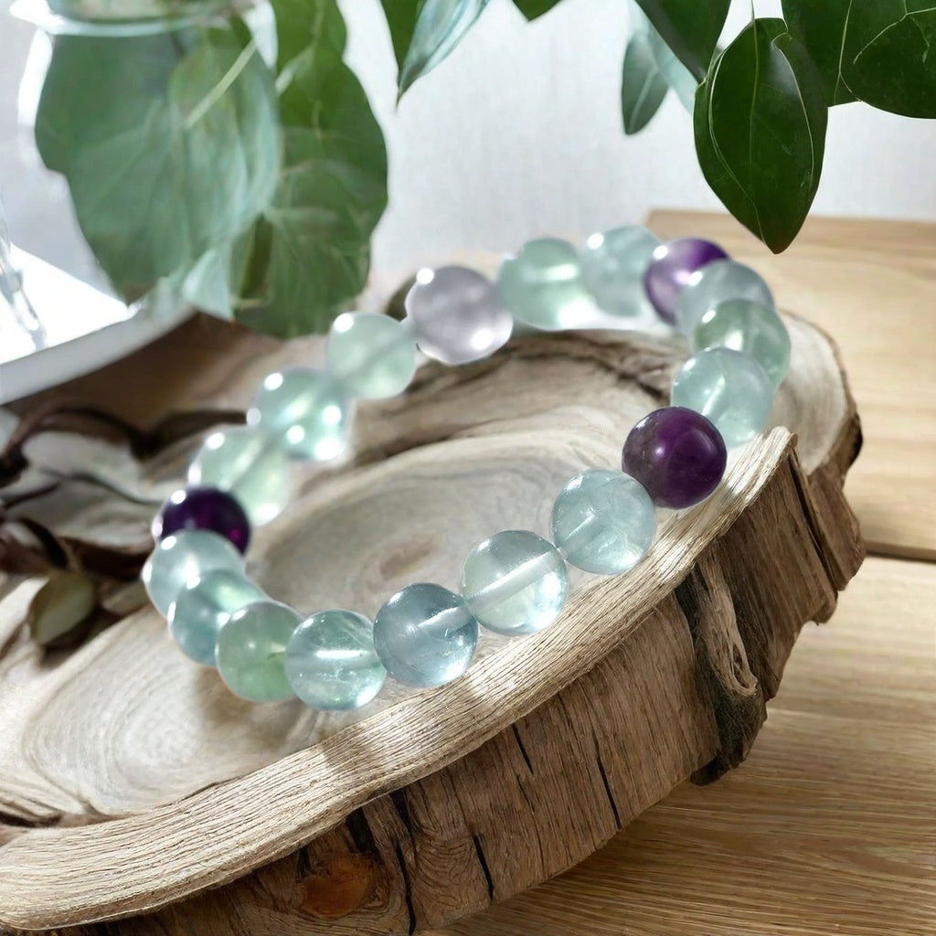 Green Fluorite Single Bracelet