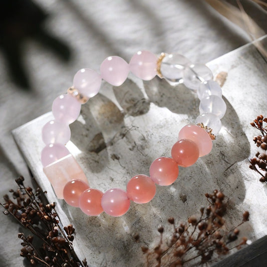 Pink Phantom Multi-Gem Bracelet with Citrine
