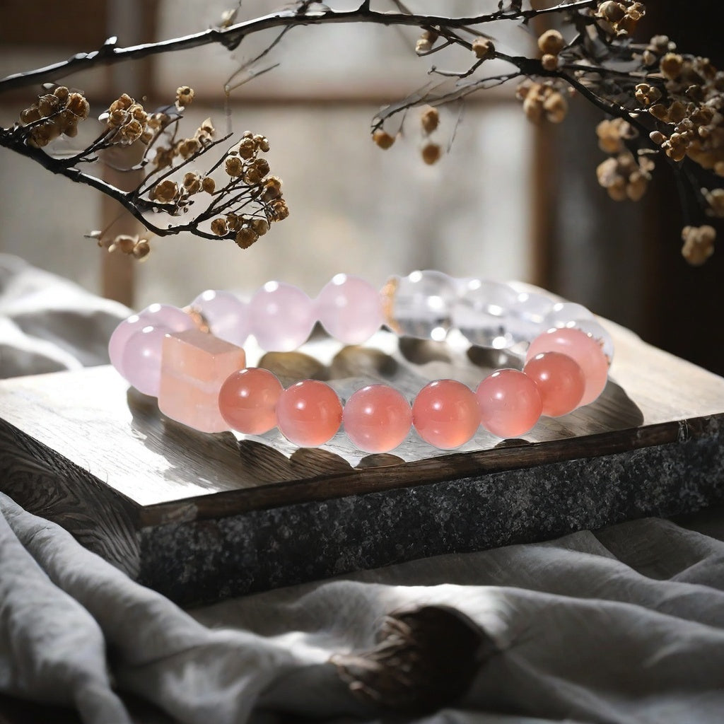 Pink Phantom Multi-Gem Bracelet with Citrine