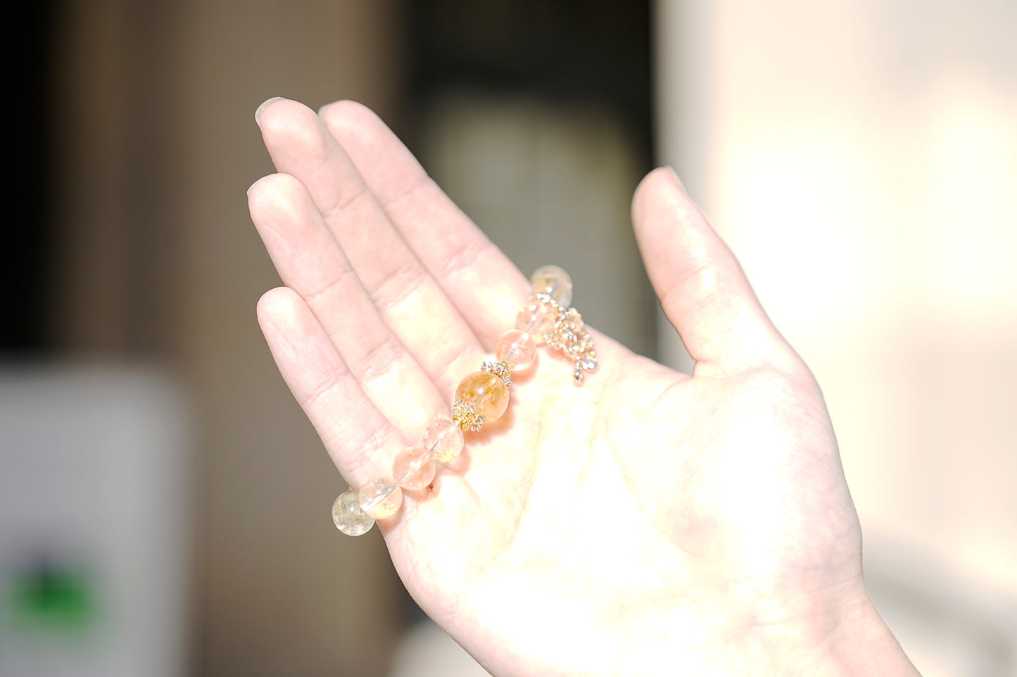 Golden Rutilated Quartz Fortune Bracelet