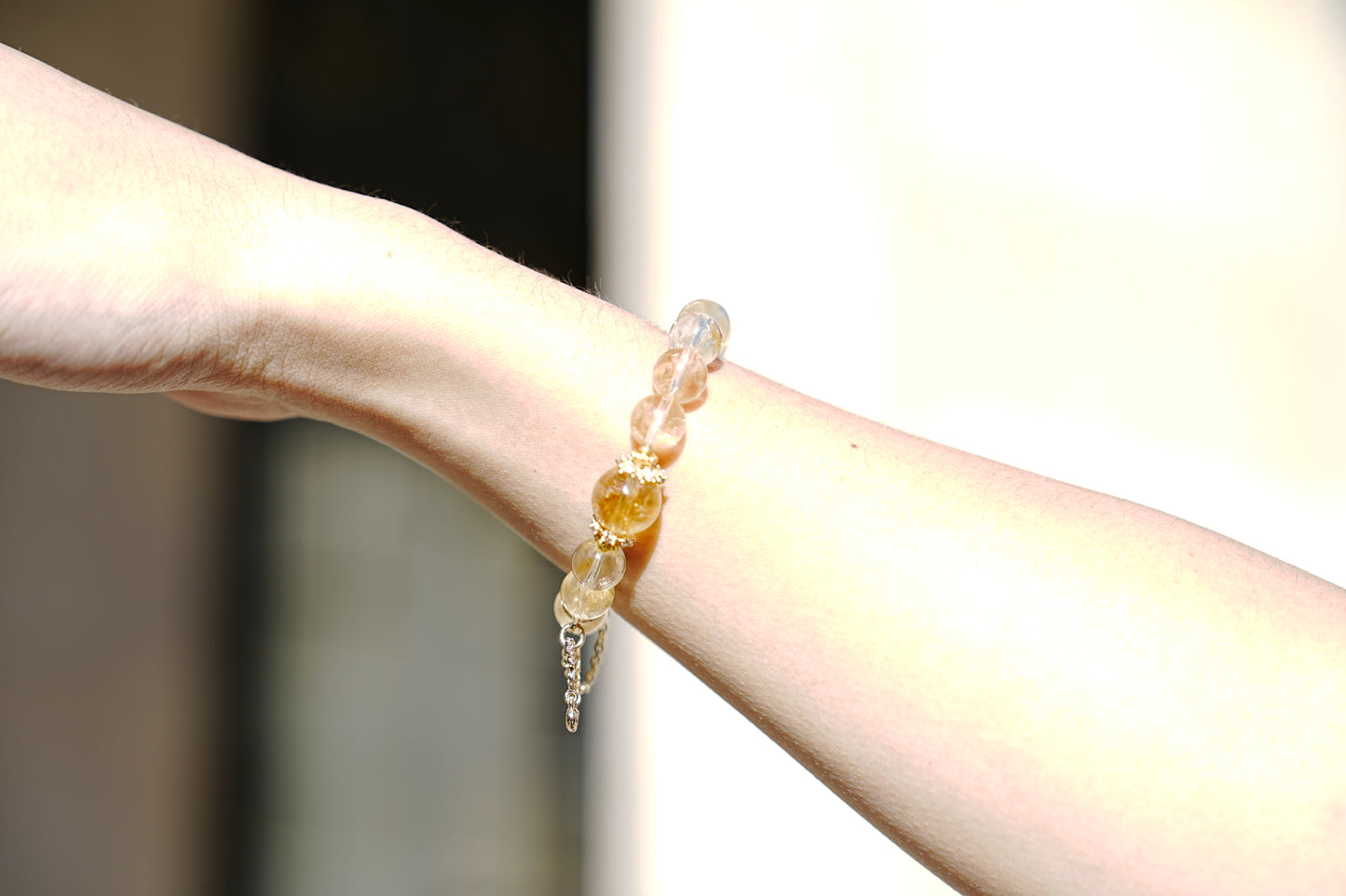 Golden Rutilated Quartz Fortune Bracelet