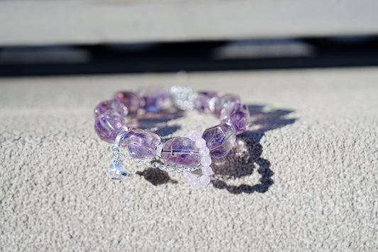 Freeform Natural Amethyst Bracelet